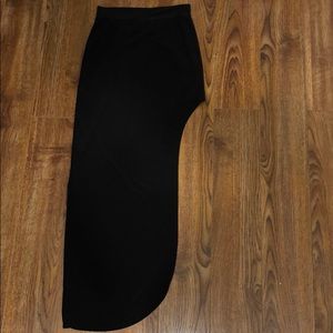 High waisted slit skirt